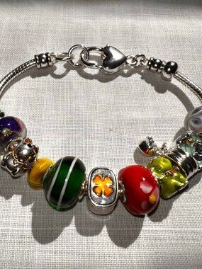 Lampwork Bead Bracelet